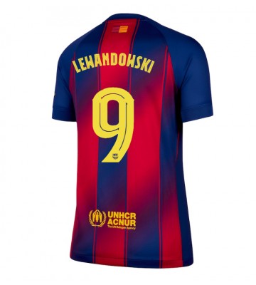 Barcelona Robert Lewandowski #9 Hjemmebanetrøje Dame 2025-26 Kortærmet